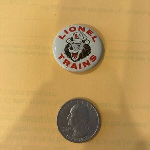 Rare Vintage LIONEL TRAINS button